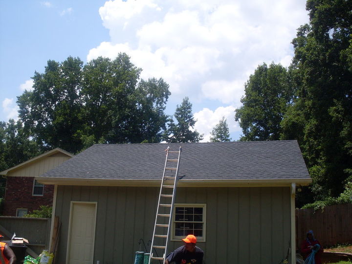 roof replacement, Garage After