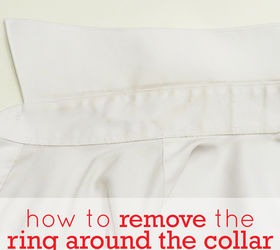 how to easily remove a shirt collar stain, cleaning tips