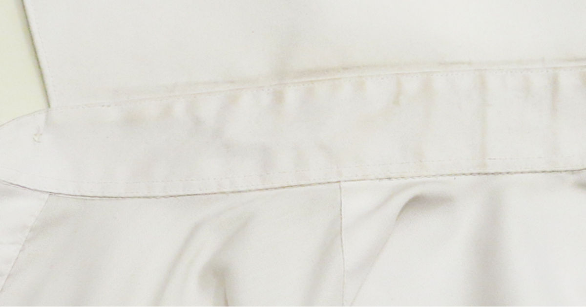 How to remove stain from collar