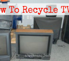 how to recycle old tvs, repurposing upcycling, Today I am sharing how and where do you recycle Old TVs Computers and Appliances Also read about how to recycle hazardous waste and paint in this series
