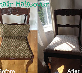 chair makeover, painted furniture, From old to new