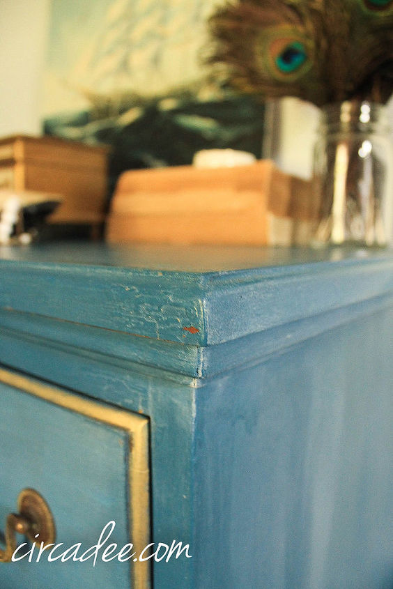 a dresser redo flow blue milk paint white wax gilding wax, painted furniture