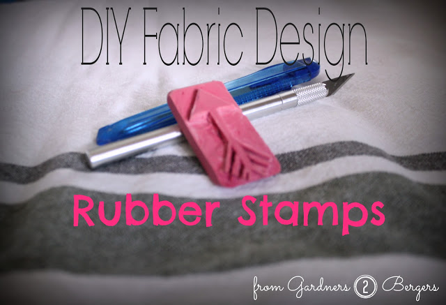 diy fabric design rubber stamps, crafts