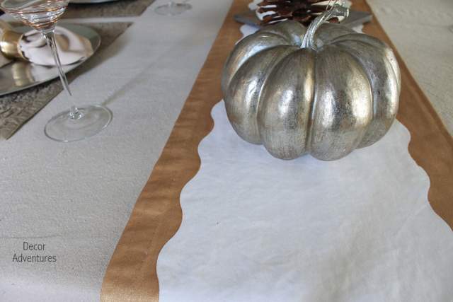 diy holiday table runner, crafts, seasonal holiday decor, Get sharp lines with paint and make your own table runner in any color