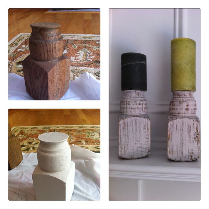 candleholders, chalkboard paint, crafts, repurposing upcycling, Before during and after