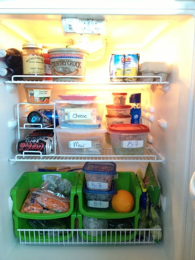 thanks to everyone who answered my refrigerator question, After fridge organization