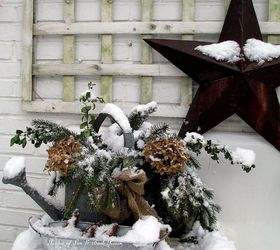 winter wonderland, outdoor living, Snowy Potting Sink