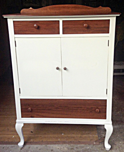 the dreaded purple dresser makeover more or less wood, painted furniture, woodworking projects, No appliques