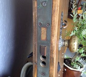 reclaimed refinished vintage door, doors, repurposing upcycling, Lock