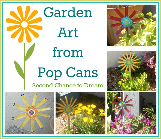 garden art from pop cans, crafts, flowers, gardening, Garden Art from pop cans