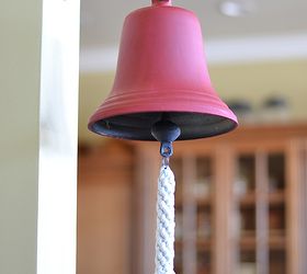 chalky finish paint red dinner bell, crafts, home decor, kitchen design, painting, I love the look of my new Red Dinner Bell