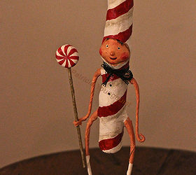 christmas decor using a cast of characters part one, christmas decorations, seasonal holiday decor, Miss Peppermint Twist s Bro Mr Cane View One