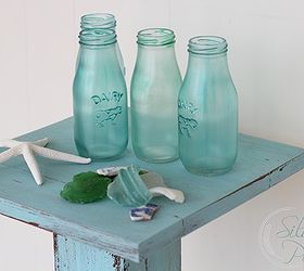 how to make sea glass bottles, crafts, decoupage, home decor