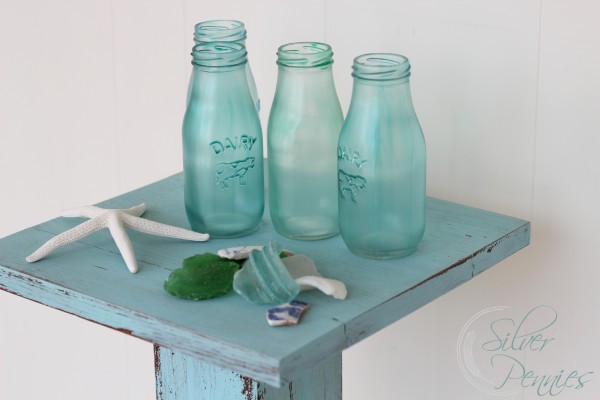 como hacer botellas de vidrio marino