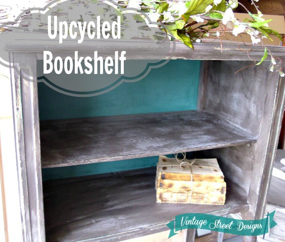 upcycled bookshelf, painted furniture
