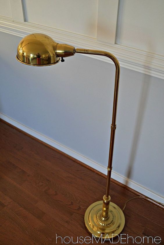 how to makeover a brass pharmacy lamp, lighting, repurposing upcycling