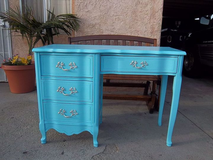 a refurbished piece, painted furniture, AFTER