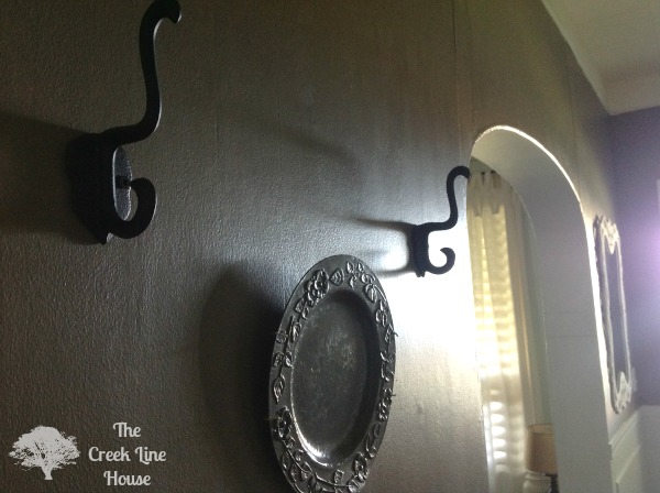 new hooks in the hallway, foyer, home decor