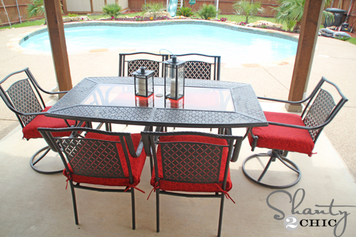diy patio set makeover, outdoor furniture, outdoor living, painted furniture, patio
