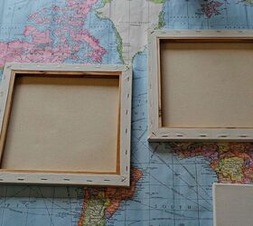 easy map wall art, crafts, home decor