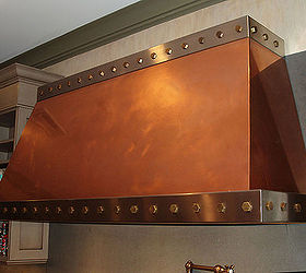 copper range hood, kitchen