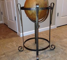 what shall we do with this old globe readers, diy, painted furniture, repurposing upcycling, Old globe what can she become