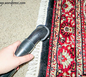 how to vacuum oriental rugs, cleaning tips, flooring, Use the hand tool to gently clean the fringes