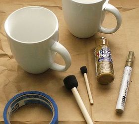 diy mug art, crafts, painting, What you ll need Oven safe mug Ceramic paint paint pen or sharpie Painter s tape optional Oven