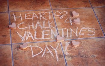 Heart Sidewalk Chalk for Valentine's Day