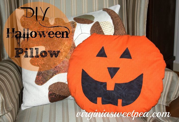 halloween, crafts, halloween decorations, seasonal holiday decor, Halloween Pillow or Wall Hanging