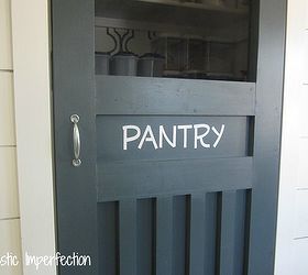diy panty screen door, doors, home decor, Added some script