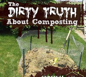 the dirty truth about composting, composting, gardening, go green, The first thing you need is a place to put your compost It doesn t have to be fancy just functional You can use metal fence posts and chicken wire pallets and screws or a store bought composting bin As long as it holds stuff