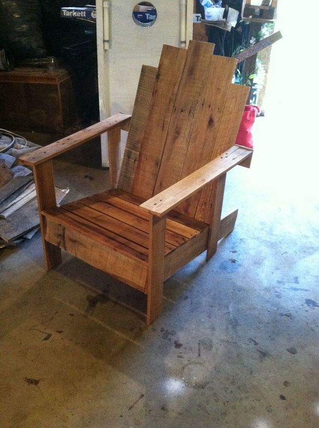 Pallet Adirondack Chair Hometalk