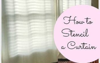 How to stencil a curtain?