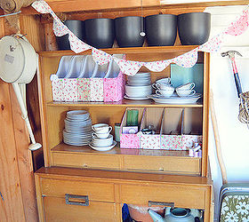 my shed retreat, gardening, home decor, outdoor living, storage ideas, Hutch holding Garden Pots and Supplies A Nest for All Seasons