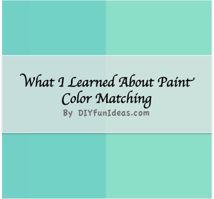 what i learned about paint color matching, home decor, paint colors, painting, wall decor