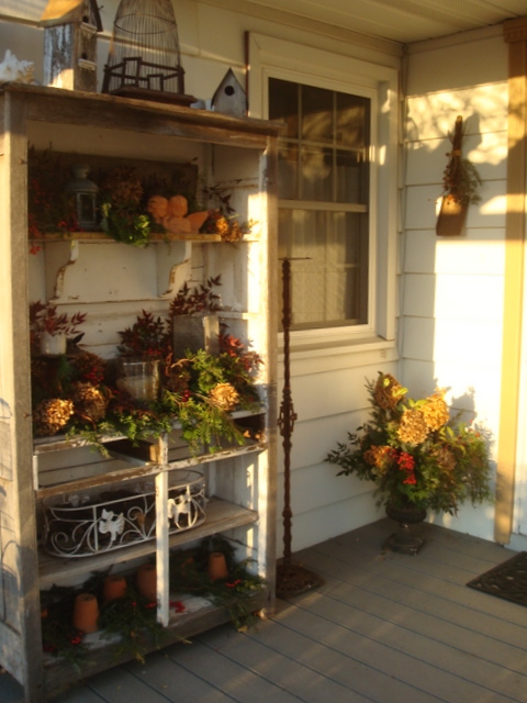 christmas on our front porch, flowers, gardening, outdoor living, porches