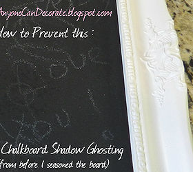 tip how to prevent chalkboard ghost shadows, chalk paint, chalkboard paint, crafts, How to prevent Chalkboard image shadows