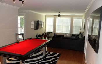 Custom Pool table and Contemporary Decor  Project designed by Atlanta Lifestyles.