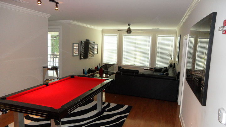 custom pool table and contemporary decor project designed by atlanta lifestyles, decks, outdoor living, pool designs, Custom Pool table and Contemporary Decor Project designed by Atlanta Lifestyles