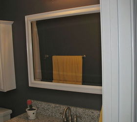 from playful kid s bathroom to sophisticated adult teen bathroom on a budget not, bathroom ideas, diy, home decor, AFTER New mirror and light old mirror was the giant makeup vanity mirror with row of large light bulbs