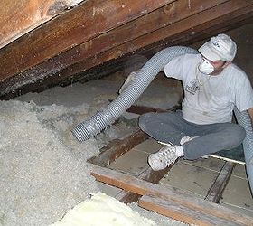 vacuum insulation from attic if you are going to have spray foam insulation, curb appeal, go green, home maintenance repairs, roofing, Vacuum insulation from attic if you are going to have spray foam insulation installed