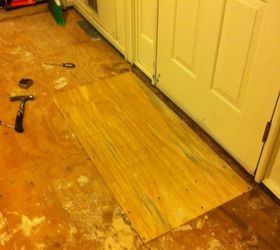 my fiance a huge diy er and i replaced the carpet with real hardwood floors this, flooring, hardwood floors, living room ideas, Repaired subfloor