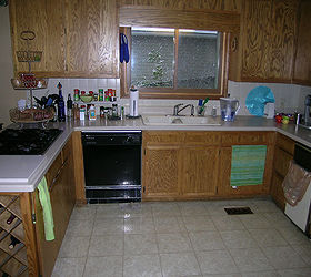 the goal was to create an updated open floor plan in a 1980s home despite its, home decor, kitchen design, kitchen island