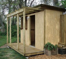 garden, outdoor living, When building something like this just think of a big box Framework was 2x4 PT lumber siding T 111 I used PT 3 4 plywood for the flooring which is okay for the interior not the porch That should have been PT decking