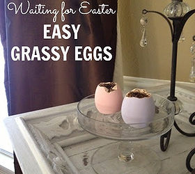 egg plants or grassy eggs, crafts, easter decorations, seasonal holiday decor