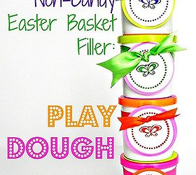 non candy easter basket filler, crafts, Prettied up play dough