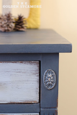 graphite and paris grey dresser, chalk paint, painted furniture, Love the little details on this piece