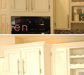 adding instant drama to kitchen cabinets, diy, home decor, kitchen cabinets, kitchen design, woodworking projects, Check out the BEFORE and AFTER Looks so dang good