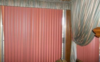 Old wide vertical blinds